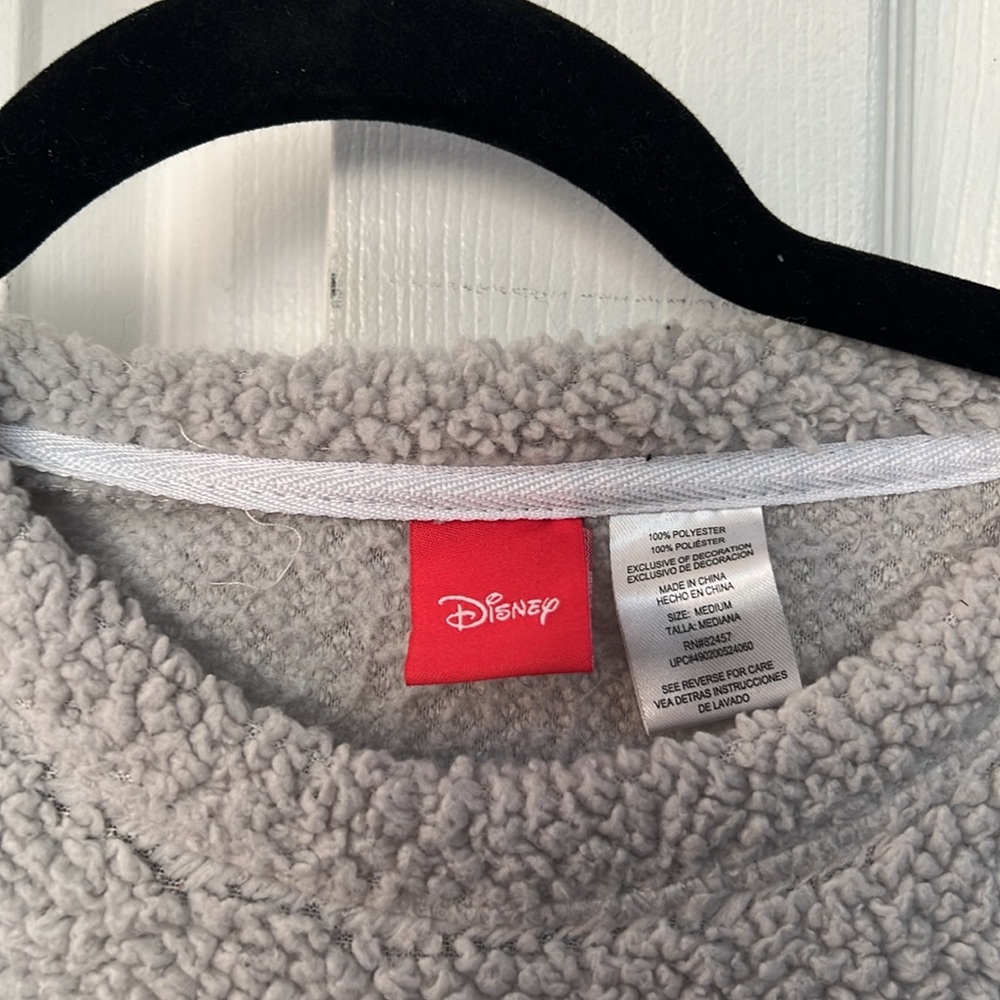 Disney Eeyore Gray Christmas Sweatshirt - Picture 2 of 3